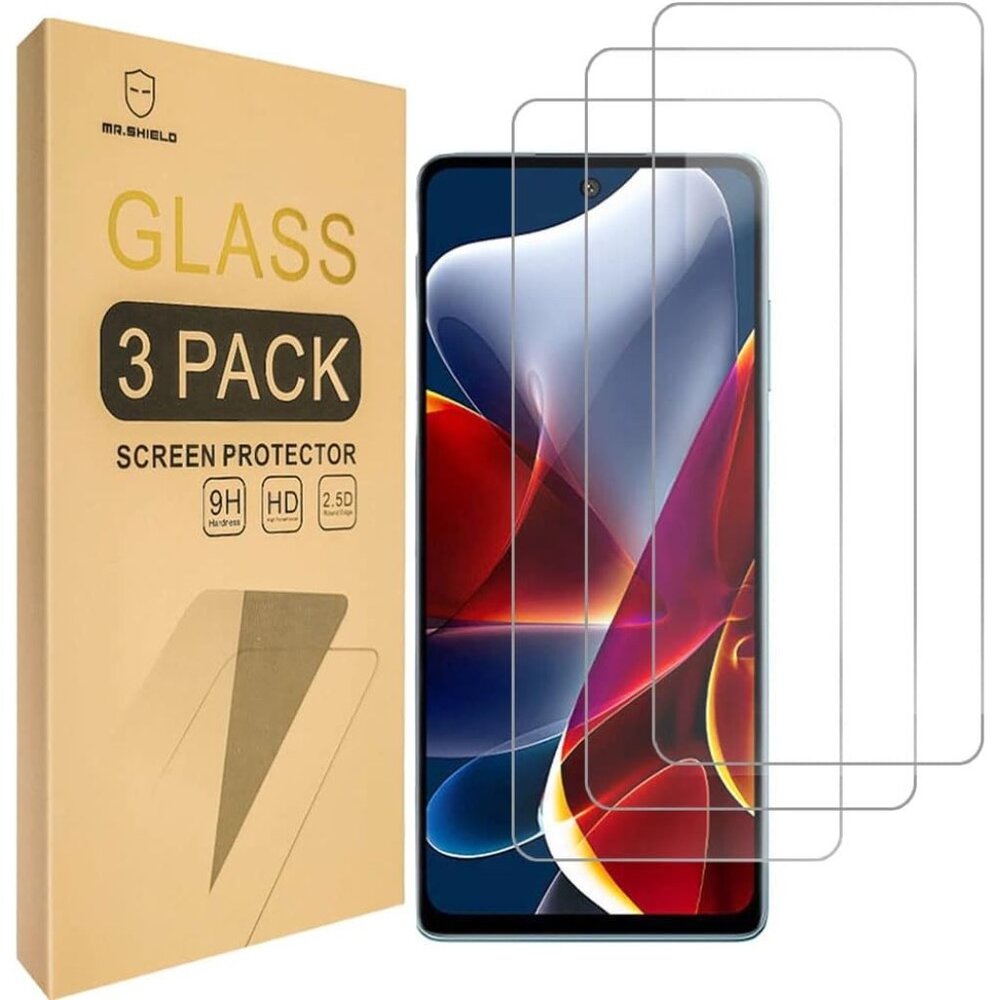 Mr Shield 3-Pack Screen Protector for Motorola Edge S30 5G / Moto Edge 9H Glass
